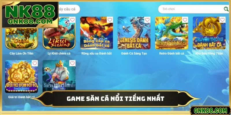 Game săn cá nổi tiếng nhất